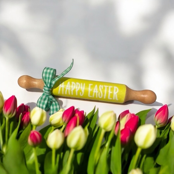 ⤵️🆕Mini Farmhouse rolling pins | Easter mini Rolling pins | Rae Dunn inspired - Picture 7 of 10